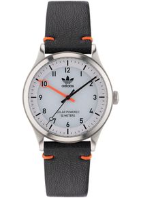 Damen Solaruhr "PROJECT ONE STEEL", schwarz, adidas originals, Armbanduhren, Armbanduhr, Damenuhr, Herrenuhr, Lederarmband