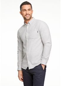 LINDBERGH Herren Flanellhemd "LINDBERGH Freizeithemd", grau, Gr. XL, Oberstoff: 100% Baumwolle, Hemden