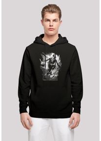 F4NT4STIC Herren Kapuzenpullover "Basketball Splash Sport HOODIE", schwarz, casual, Gr. S, Obermaterial: 50% Baumwolle, 50% Polyester, Pullover, Print