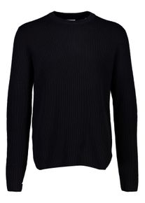 LINDBERGH Herren Strickpullover "LINDBERGH Strickpullover", schwarz, Gr. M, Oberstoff: 80% Baumwolle, 20% Polyester, Pullover
