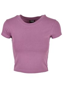 Urban Classics Herren T-Shirt "Urban Classics Damen Ladies Stretch Jersey Cropped Tee", lila, klassisch, Gr. XXL, unifarben, 95% Baumwolle, 5%