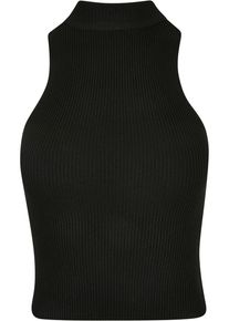 Urban Classics Herren Muskelshirt "Urban Classics Damen Ladies Short Rib Knit Turtleneck Top", schwarz, casual, Gr. 4XL, unifarben, 35% Polyacryl,