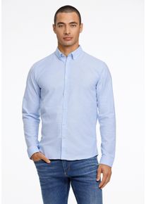 LINDBERGH Herren Businesshemd "LINDBERGH Oxford-Hemd", blau, Gr. XXL, Oberstoff: 97% Baumwolle, 3% Elasthan, Hemden