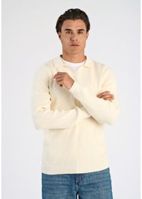 LINDBERGH Herren Strickpullover "LINDBERGH Strickpullover", weiß, Gr. M, Oberstoff: 80% Baumwolle, 20% Polyester, Pullover