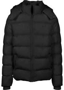 Urban Classics Herren Allwetterjacke "Urban Classics Herren Hooded Puffer Jacket", schwarz, casual, Gr. XL, unifarben, 100% Polyester, Jacken