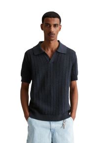 Marc O'Polo Herren Poloshirt "aus reiner Bio-Baumwolle", blau, Gr. M, MARC O'POLO DENIM, unifarben, Obermaterial: 100% Baumwolle, Shirts