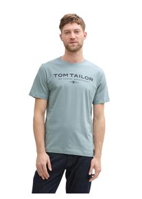 Tom Tailor Herren T-Shirt, grau, casual, Gr. XL, bedruckt, Single Jersey, Obermaterial: 100% Baumwolle, Shirts, mit Frontprint