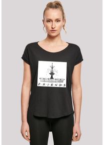 F4NT4STIC Damen T-Shirt "FRIENDS TV Serie Fountain Sketch", schwarz, casual, Gr. S, Obermaterial: 100% Baumwolle, Shirts, Damen,Premium