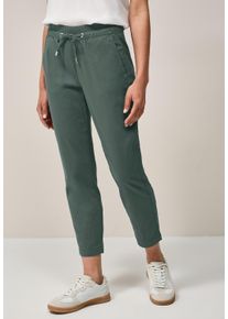 Cecil Damen Jogger Pantsschwarz balmy khaki, casual, Gr. L, unifarben, Web, 97% Baumwolle, 3% Elasthan , Hosen, Middle Waist
