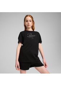 Puma Kinder T-Shirt "ESS SCRIPT TEE G", schwarz, sportlich, Gr. 164, bedruckt, Jersey, Obermaterial: 100% Baumwolle, Shirts