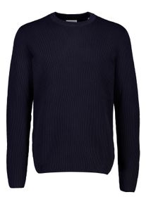 LINDBERGH Herren Strickpullover "LINDBERGH Strickpullover", blau, Gr. M, Oberstoff: 80% Baumwolle, 20% Polyester, Pullover