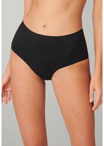 Schiesser Damen Maxislip ""Invisible Soft"", Gr. 36, schwarz, Microfaser, Obermaterial: 70% Polyamid, 30% Elasthan, unifarben, Unterhosen, mit hohem