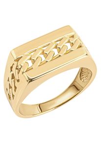 Firetti Herren Fingerring "Schmuck Geschenk Silber 925 Silberring Panzerkette", 23, Silber 925 (Sterlingsilber), 3mm, gold, Silber 925