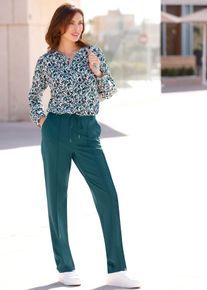 Inspirationen Damen Schlupfbluse, blau, Gr. 40, Paisley, gemustert, mehrfarbig, bedruckt, 100% Viskose, Blusen