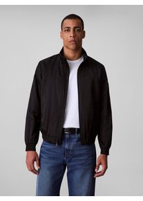 Herren Bomberjacke "LS PADDED HARRINGTON JACKET", schwarz, casual, Gr. L, Calvin Klein Jeans, unifarben, Web, Obermaterial: 100% Polyester, Jacken,