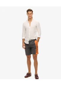 Superdry Herren 19-Zoll Sportswear Boardshorts aus Recyceltem Material mit Logo Dunkelgrau - Gr&ouml;&szlig;e: M 106201650018300Q002