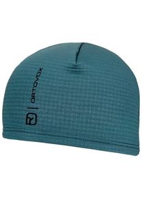 Mütze Ortovox Fleece Grid Beanie (Gr 50-56 cm |türkis/blau)