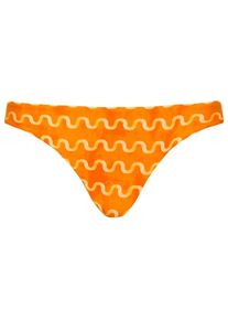 Seafolly Soundwave Hipster Tie Side Bikini-Bottom Damen (Gr 32 |orange)