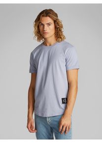 Herren T-Shirt "BADGE TURN UP SLEEVE"aleutian, casual, Gr. XXXL, Calvin Klein Jeans, unifarben, Single Jersey, Obermaterial: 100% Baumwolle, Shirts,