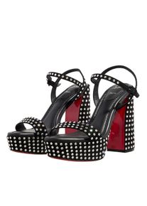 Christian Louboutin Sandalen - Movida Jane Sandal Strass Boum - Gr. 38 (EU) - in Schwarz - f&uuml;r Damen