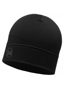 Buff Lightweight Merino Wool Hat M&uuml;tze (Gr One Size |schwarz)