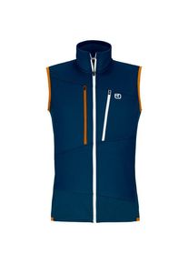 Ortovox Fleece Grid Vest Merinoweste Herren Hochtouren (Gr M |blau)