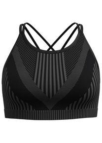 Smartwool Intraknit Strappy Bra Sport-BH Damen Wandern (Gr M |schwarz)