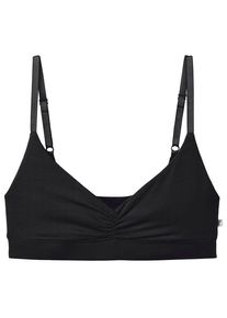 Tranquillo Tencel Gathered Bralette Alltagsunterwäsche Damen (Gr XS |schwarz)