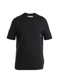 Icebreaker Merino 150 Tech Lite III S/S Relaxed Pocket Tee Merinoshirt Herren (Gr M |schwarz)