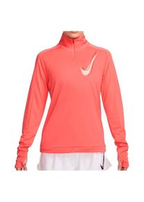 Laufshirt Nike Swoosh 1/2-Zip Running Mid Layer Damen (Gr M |rot)