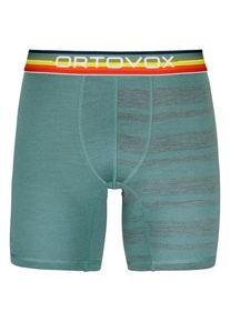 Kurze Unterhose Ortovox 185 Rock'N'Wool Boxer Herren (Gr XL |türkis)