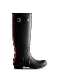 Hunter Boots Original Tall Hunter Backstrap Boot Gummistiefel Damen (Gr 39 |weiß/schwarz |wasserdicht)