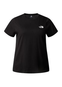 T-Shirt The North Face Plus S/S Simple Dome Tee Damen (Gr 2X |schwarz)