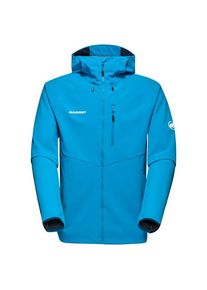 Mammut Ultimate Comfort SO Hooded Jacket Softshelljacke Herren Wandern (Gr S |blau)