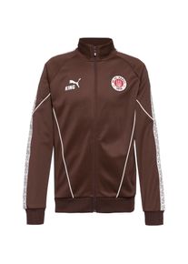 Puma Fc St. Pauli Trainingsjacke Herren - braun - Gr. M - Polyester/Baumwolle