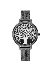 JULIE JULSEN Damenuhr Edelstahl schwarz Tree of Life black