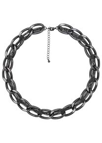 Steuer Modeschmuck Kette schwarze Metall Gliederkette