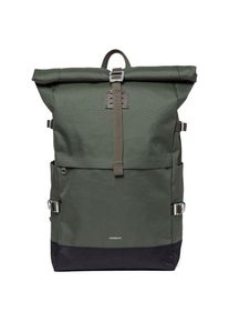 Sandqvist Icon Rolltop Backpack 26 Daypack (grau/oliv)