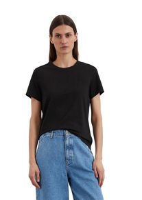Marc O'Polo MARC O'POLO Damen T-Shirt "aus Stretch-Jersey", schwarz, Basic, Gr. XXS, unifarben, Obermaterial: 96% Baumwolle, 4% Elasthan, Shirts