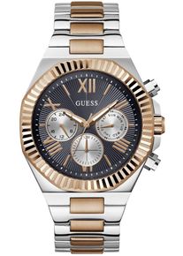 Guess Herren Multifunktionsuhr "EQUITY", silber, Armbanduhren, Armbanduhr, Quarzuhr, Herrenuhr, Edelstahlarmband
