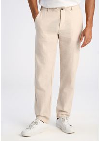 LINDBERGH Herren Leinenhose "LINDBERGH Leinenhose", beige, Gr. XL, Oberstoff: 55% Leinen, 45% Baumwolle, Hosen