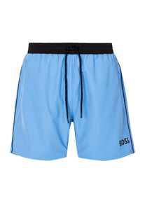 BOSS Herren Badeshorts "Starfish", blau, sportlich, Gr. XXL, Microfaser, Obermaterial: 100% Polyester, Badehosen, mit Kordel