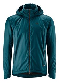 Gonso Herren Fahrradjacke "Save Jacket Therm M", blau, Gr. S, 100% Polyester, Jacken, Herren Regenjacke wind- und wasserdicht, Radjacke mit Kapuze