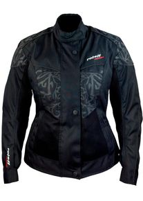 Roleff Motorradjacke "Messina Lady", L, schwarz, Jacken, Mit Sicherheitsstreifen