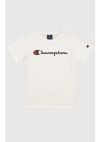 Champion Kinder T-Shirt, weiß, sportlich, Gr. XL, bedruckt, Jersey, Obermaterial: 100% Baumwolle, Shirts, für Kinder