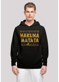 F4NT4STIC Herren Kapuzenpullover "König der Löwen Hakuna Matata", schwarz, casual, Gr. L, Obermaterial: 50% Baumwolle, 50% Polyester, Pullover, Print