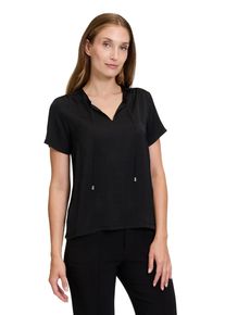 Cartoon Damen Kurzarmshirt "Cartoon Blusenshirt kurzarm", schwarz, modisch, Gr. 38, Obermaterial: 100% Polyester., Shirts, Materialmix