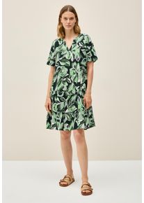Cecil Damen Sommerkleidink grün, casual, Gr. L, bedruckt, Stoff, 100% Viskose, Kleider, mit allover Blumenprint