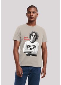 F4NT4STIC Herren T-Shirt "John Lennon", beige, casual, Gr. XXL, Obermaterial: 100% Baumwolle, Shirts, Streetwear Fashion