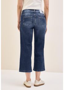 Cecil Damen Gerade Jeans, blau, casual, Gr. 26, unifarben, Jeans, 78% Baumwolle, 20% Polyester, 2% Elasthan, Jeans, aus Baumwolle mit Stretchanteil
